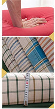 Sgabello con struttura a strisce, Divano in tessuto Sedile smontabile Panca alta Sedia in spugna elastica Ottoman portatile 50 * 50 * 42cm / 80 * 50 * 42cm Camera da letto Soggiorno disponibile, Rosso