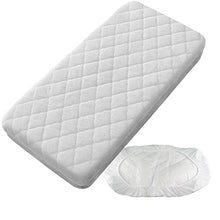 PEKITAS Materasso protettore/materasso impermeabile copre trapuntato - Culla 60 x 120 cm Made in Spagna