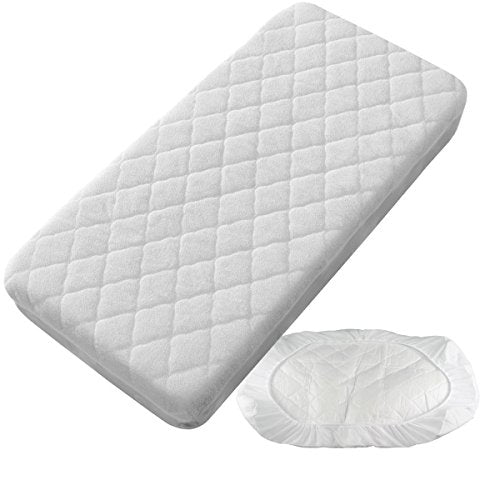PEKITAS Materasso protettore/materasso impermeabile copre trapuntato - Culla 60 x 120 cm Made in Spagna