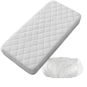 PEKITAS Materasso protettore/materasso impermeabile copre trapuntato - Culla 60 x 120 cm Made in Spagna