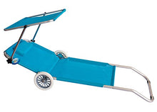 Joy Summer Spiaggina con Ruote Trolley Sedia Sdraio con Posizione Mare Spiaggia Piscina Arancione
