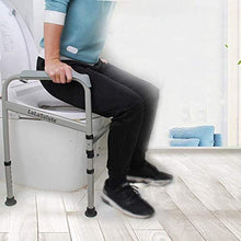 LIZHIQIANG Pieghevole anziano del water bracciolo morbido corrimano per la toilette morbido, toilette per donna incinta stand up toilette Binario di sicurezza per il bagno facile da pulire Scorrimento
