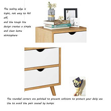 JXZO Doppia Disegna 48 * 35 * 15 Semplice Comodino Camera da Letto Deposito Cabined Armadio Blocchetto in Legno massello Piccolo Appartamento Cabina Armadio (Color : Warm White)