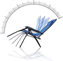 PAKUES-QO Sedia da Giardino reclinabile reclinabile Sedia da Spiaggia Sdraio reclinabile, Blu