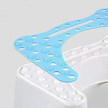 AJH Sgabello per Bambini Sgabello per WC Sgabello in plastica Sgabello per Lavaggio Bagno Cuscino per WC Poggiapiedi Sgabello Antiscivolo (Blu 47 * 35,3 * 21 cm)