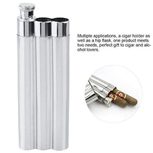 Custodia da viaggio con tre tubi in acciaio inox e porta sigaro Humidor Custodia da viaggio esterna