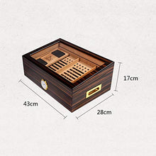Humidor Humidor in Legno Massello Scatola per Sigari Armadio per Sigari Finestra Trasparente di Grande capacità L'armadio per Pittura in Legno di Cedro può Contenere 60 Sigari