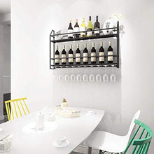 Yxsd Stemware Rack in metallo da appendere alla parete per bottiglie di vino, portabottiglie in metallo per la casa e la cucina