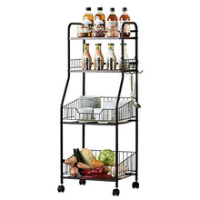 LYM &ripiano di stoccaggio Scaffalature unità Home Cucina Frutta e Verdura Condimento Finitura Cremagliera Multi-Livello Soggiorno Camera da Letto Bagno Ripiano Scaffale di Finitura