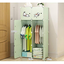 Guardaroba Provincia Armadio Moderno Semplice Assemblea Economico Spazio Singolo Affitto Camera da Letto dei Bambini Semplice plastica XINYALAMP (Color : B)