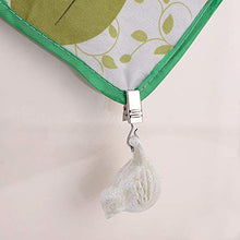 Sumnacon - Set di 4 mollette per tovaglia con uccelli, in ghisa anticata, per giardino, picnic, tavolo, colore: Bianco