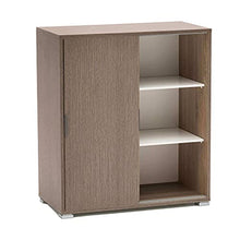 Armadietto mobiletto assemblato per bagno camera da letto (Rovere grigio, cm 75 x 38 x 85 h)