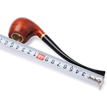 Pipa per tabacco in legno, venatura del legno fatta a mano vintage Pipa monouso staccabile, A1,16cm