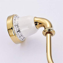PYROJEWEL Parete cremagliera Bagno cremagliera cremagliere Gancio Bagno Pendente Hardware Anello di Oro Tubo in Rame/Appeso/cremagliera (21 * 9 * 12 5cm) mensola da Bagno