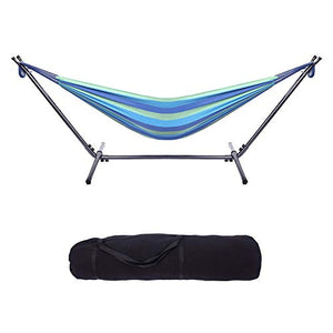 YCCYYYI Comodo Set di amache in Poliestere per Esterni per Cortile sulla Spiaggia Blu e Verde