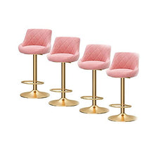 Sgabelli da Bar Sedia 360 ° di Rotazione Bar Stool Senza Poltrona Bar Stool, Flanella Bar Stool Bar Stool Regolabile, Ristorante, Cucina, 7 Colori Disponibili Regolabile Sgabello da Bar