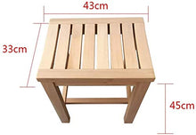 Sgabello da doccia Bagno sgabello portatile Bagno sgabello di legno Panca Sgabello legno di gomma Dressing Sgabello Piazza pranzo sgabello da bagno Sgabello con impermeabile Slat Tipo Seduto Surface s