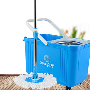 WAMSY Mop Clean Mop Bucket Set Facile da Usare Pulizia della Casa Mop Head Mop Bucket for Housekeeper Floor Cleaning Mop