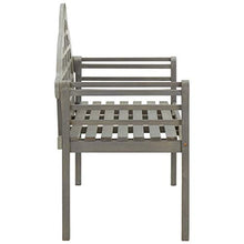 vidaXL Panchina da Giardino Cuscino 135 cm in Massello d'Acacia Grigio