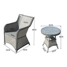 HLZY Tavolo in Vimini in Rattan mobili in Patio e Set Sedia, Mobili da Giardino all'aperto Tavolo in Rattan Tavolo e Sedia Set Family Lawn Mobili Mobili da caffè all'aperto Tavolino da caffè Patio