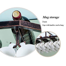 JHGJBJ Porta Bicchiere di Vino Hanging Vino Rack con Light Box Vino Rack Multifunzione Regolabile Braccio Domestica (Size : 120cmx35cm)