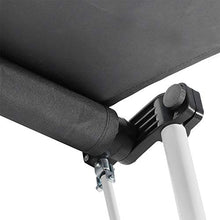 AYNEFY Tenda da Sole a Scomparsa, 2.0x1.2M Tenda da Sole Retrattile Manuale da Giardino Balcone Finestra Porta Tende da Sole per Cortile(Grigio)