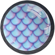 Scala di sirena rosa viola blu stellato lucido Pomelli per Porta Set di 4 Pomelli per Mobili Manopole per Cassetti Cucina Armadio Vetro