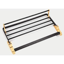 MGMDIAN Portasciugamani Nero Portasciugamani Pieghevole Bagno Bagno Rack Spazio Alluminio Asta Singola Pendente (Color : A)