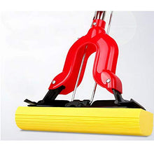 SSAYY Spray Mop Design con Impugnatura Umanizzata/Mop in Spugna Assorbente/Aste in Acciaio al Carbonio/Mop in Cotone con Colla per Uso Domestico