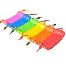 HULG Altalena in Plastica per Bambini da Gioco da Giardino con Corda Regolabile (Rosa)