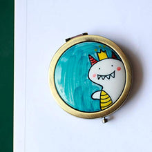 Specchio da Trucco Pieghevole Portatile Portatile in Ceramica Portatile Specchio da Camera da Letto HD Specchio per Trucco (Piccole Dimensioni) Adatto per Regali da Donna