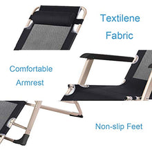 SHUAIIJUAN Sedia per il tempo libero domestico Folding Patio Lounge Poltrone Sdraio reclinabile pieghevole Poltrona reclinabile for Beach patio giardino esterno di campeggio con poggiatesta Max.250kg