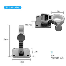 Egosy Portaombrelli Regolabile in Acciaio Inox Portaombrelli per Barche Supporto per ombrellone Supporto Fisso e Viti per Sedia da Pesca