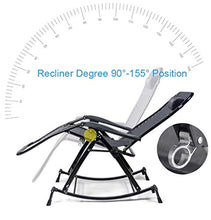 AI LI WEI SHUAIIJUAN Sedia per Il Tempo Libero Domestico Rocking Chairs for Adulti Garden Outdoor Patio Sdraio Pieghevole sedie a Sdraio for Beach Camping Pool Max.250kg