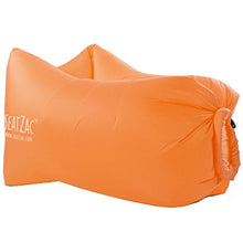 SeatZac Pouf a Sacco, Poliestere, Orange, 40 x 18 x 12 cm