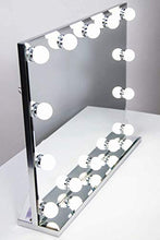 HFFFHA Specchio Hollywood con luci per Tavolo da Trucco Specchio per Trucco Grande Illuminato con 10 lampadine a LED dimmerabili Senza Cornice