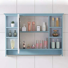 Armadietto Da Bagno Con Specchio Armadio A Specchio A Parete Con Ripiano Armadio A Specchio Per Casa Di Grande Capacità, Mobili Da Bagno Con Barra Portasciugamani In Acciaio Inossidabile