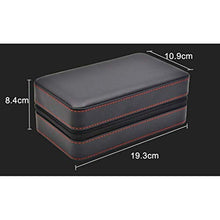 NIHAOA Accessori del Sigaro Portable Sigaro da Viaggio in Pelle Nera corrosione Humidor - Cigar Desktop idratante con Il Vassoio Cigar Box Buon apporto di umidità