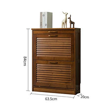 LYLSXY Porta Scarpe, Mobili 2 Cassetti in Legno Cabinet Armadio Armadio Immagazzinaggio Unità Organizer