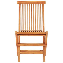 Tidyard Set da Bistrot con Cuscini,Mobili da Giardino in Legno Massello di Teak Set 1 Tavolino e 2 Sedie da Giardino Pieghevoli 3pz,Cuscino Grigio