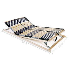 vidaXL Legno Faggio Rete a Doghe 7 Zone con 42 Doghe 140x200cm Struttura Letto