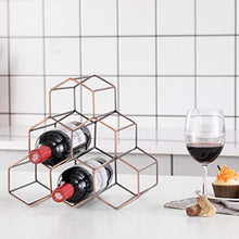 jiji Portabottiglie per Vino Vino Wine Rack Bagagli Holder 6 Bottle Holder Wine Rack Stand del risparmiatore dello Spazio Protector controsoffitto Libero Basamento del Vino Rack Scaffale per Vino