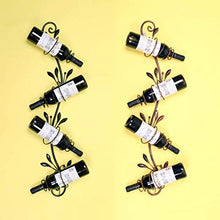 Portabottiglie da Vino Industriale a Parete Semplice e Creativo Portabottiglie a Vento Industriale a Parete per la Decorazione Domestica Ottimo Regalo, PZW, 1#