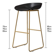 Ferro battuto Bar Stool contatore sedia di metallo industriale Bar Stool Sgabello Alto con il piede e il piede Area di servizio, Hip sedile in plastica, in grado di utilizzare bar ristorante interno e