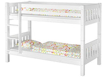 Erst-Holz Letto a Castello Bianco per Ragazzi per materassi 90x200 in Pino con doghe rigide 60.06-09W