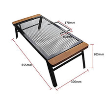 HANYF Tavolo da Picnic Multifunzione, Tavola per Barbecue Anti-Ferro per Esterno, Adatto per Barbecue da Campeggio, Comodo Tavolo Pieghevole con Maniglia