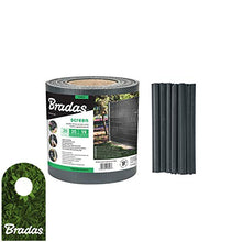 Bradas 0285 - Nastro per recinzione, 19 cm x 35 m, colore: Antracite