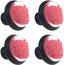Triangolo astratto rosso anguria Pomelli per Porta Set di 4 Pomelli per Mobili Manopole per Cassetti Cucina Armadio Vetro