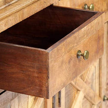 FAMIROSA Credenza con 4 Cassetti 160x40x85 cm Legno Massello di Mango