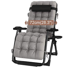 SHUAIIJUAN Sedia per il tempo libero domestico Sedie da giardino Sdraio Relaxer reclinabile pieghevole Patio Lounge Poltrona reclinabile Larghezza 72 centimetri con poggiatesta for Outdoor Patio campe